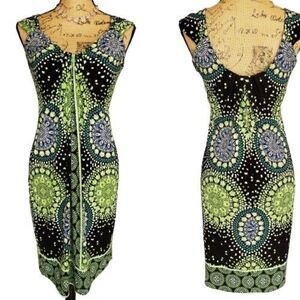 Women's Sleeveless Dress 4 Geometric Midi Sexy Chic Vibrant Stretch Y2K